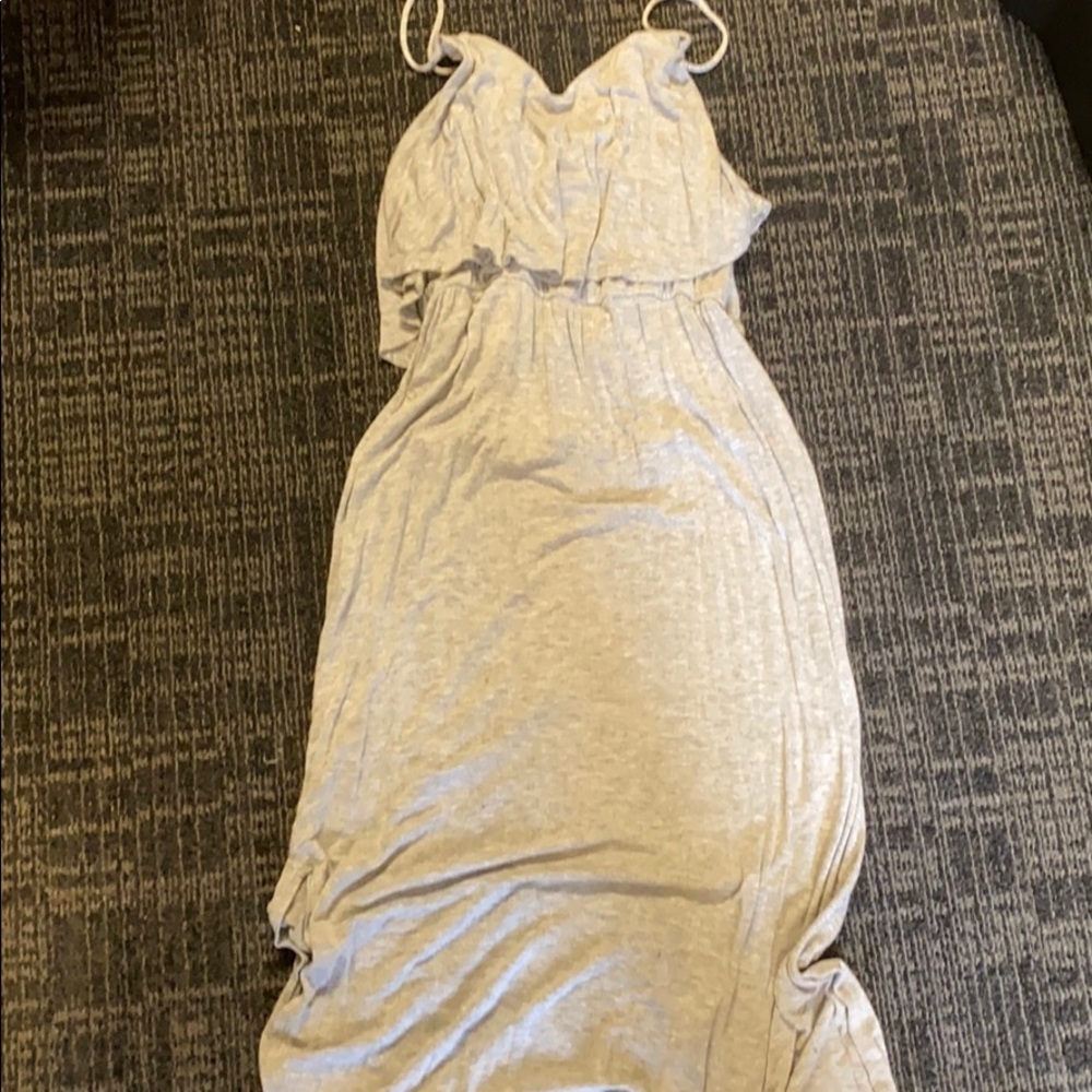 Gray maxi dress